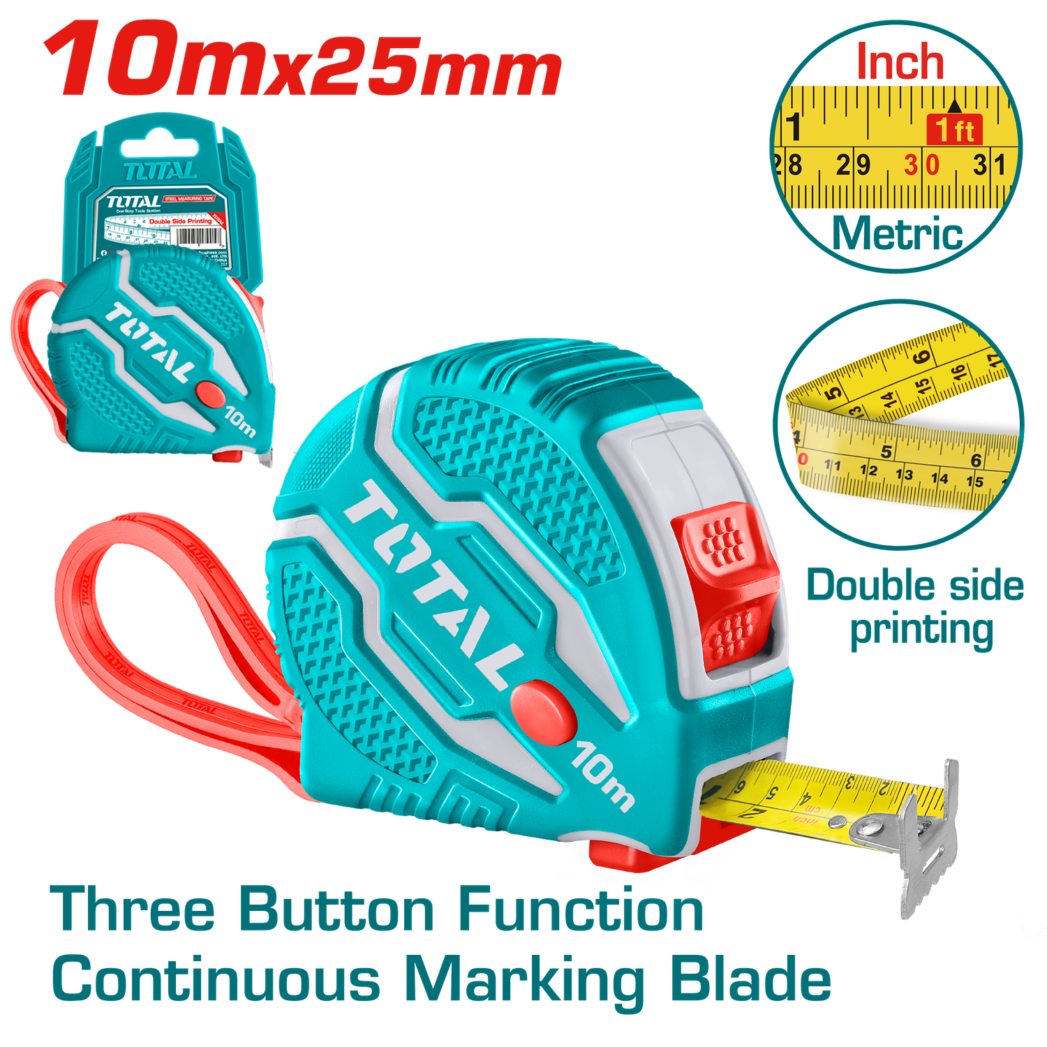 Total Steel Measuring Tape- TMT126101