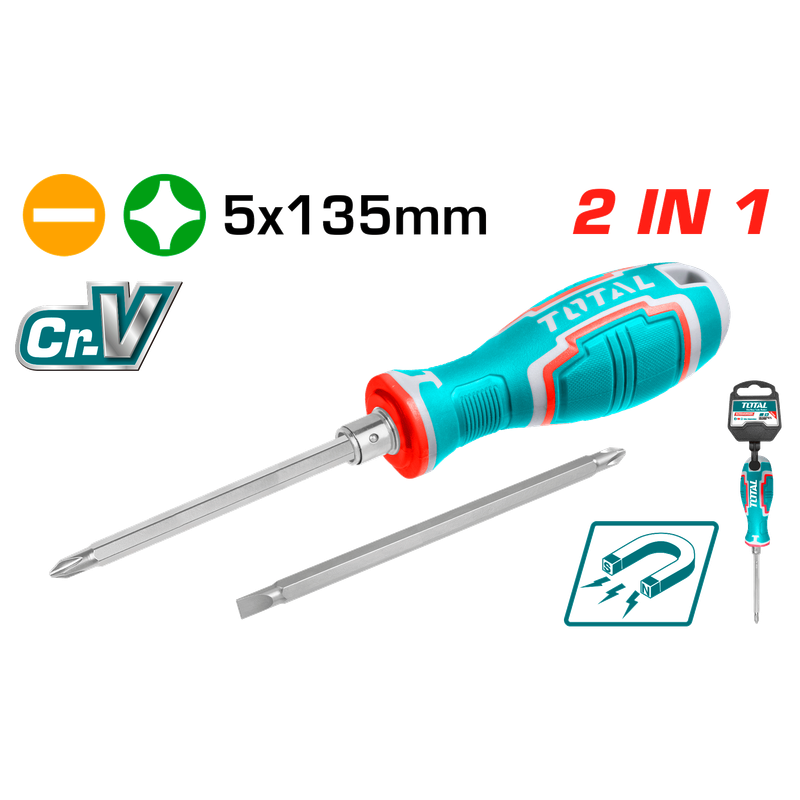 Total 2 In 1 Screwdriver Set- THT250226