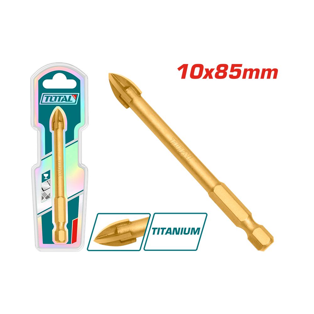 Total 10*85mm Tile and glass Drill Bit –TACG201012