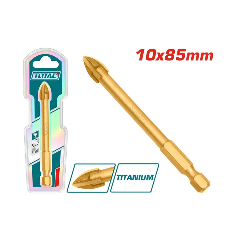 Total 10*85mm Tile and glass Drill Bit –TACG201012 Total 10*85mm Tile and glass Drill Bit –TACG201012