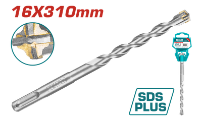 TOTAL SDS Plus Hammer Drill Bit 16mm x 310mm – TAC311604C