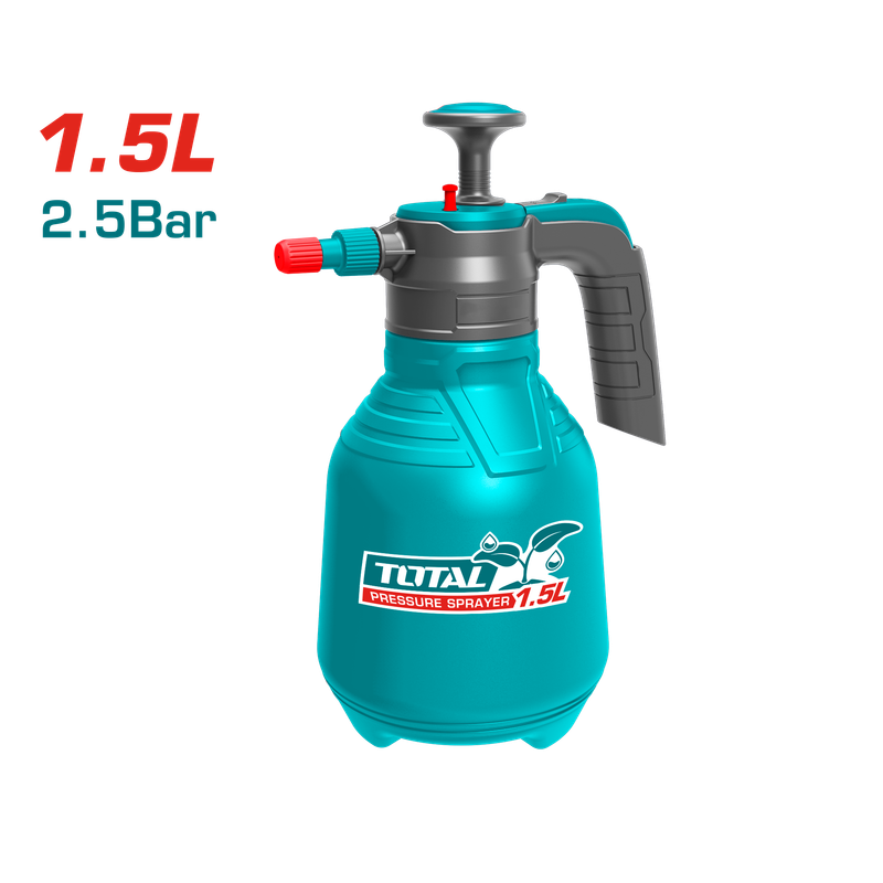 Total 1.5L Pressure Sprayer with Aluminum Pump Lever &amp; Safety Valve – THSPP201502