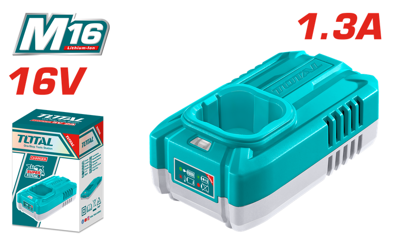 TOTAL M16 Battery Charger 16V - TFCLI1613