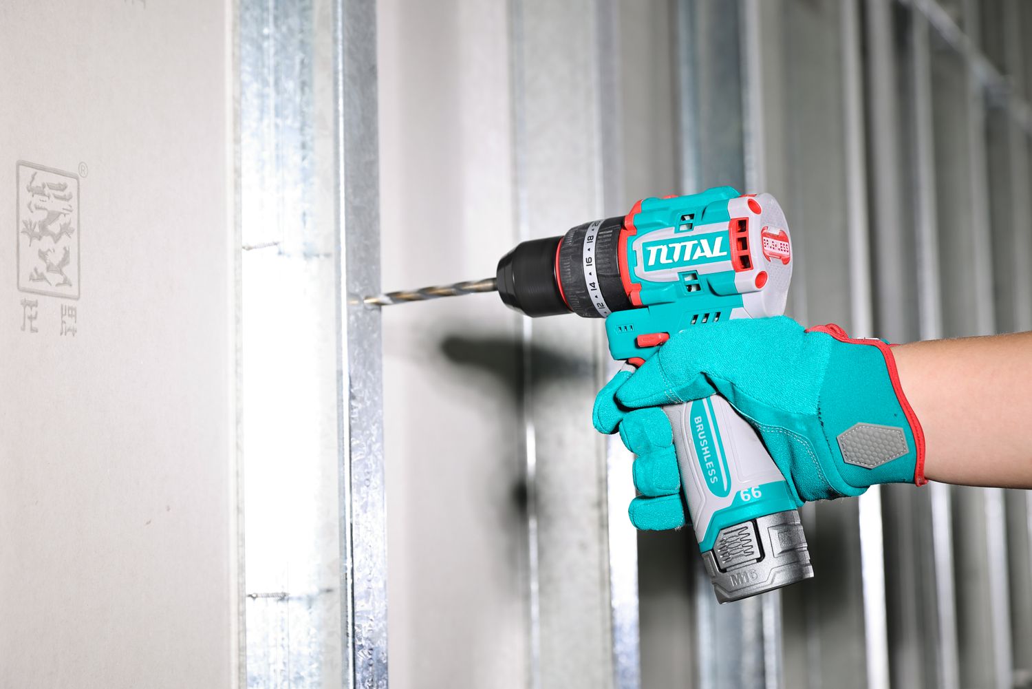 TOTAL TIDLI166062 16V Compact Brushless Cordless Drill Driver with