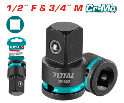 TOTAL Impact Socket Adapter 1/2" (F) × 3/4" (M) Cr-Mo – THIAD1234