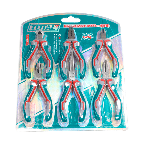 TOTAL Mini Pliers Set 6 Pcs - THT1K0511