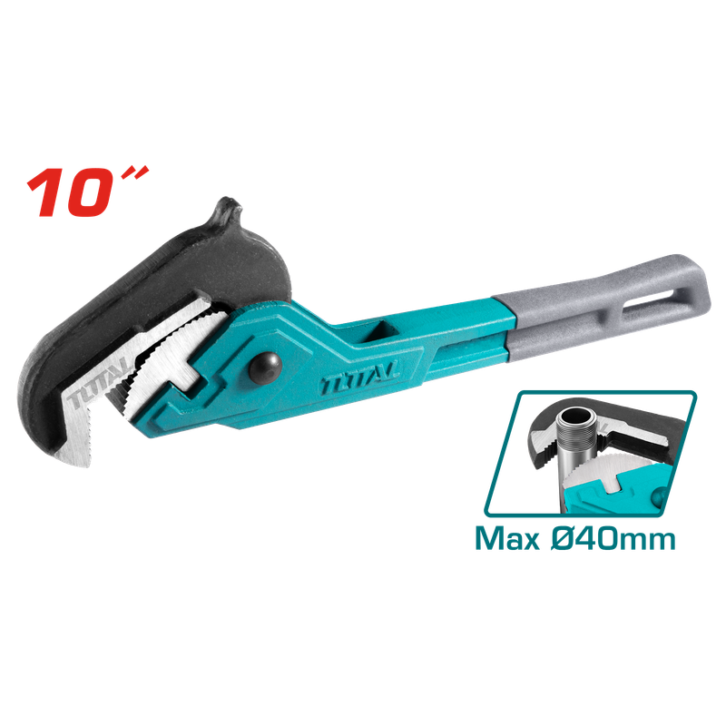 TOTAL Ratcheting Pipe Wrench 10 Inch - THT171102