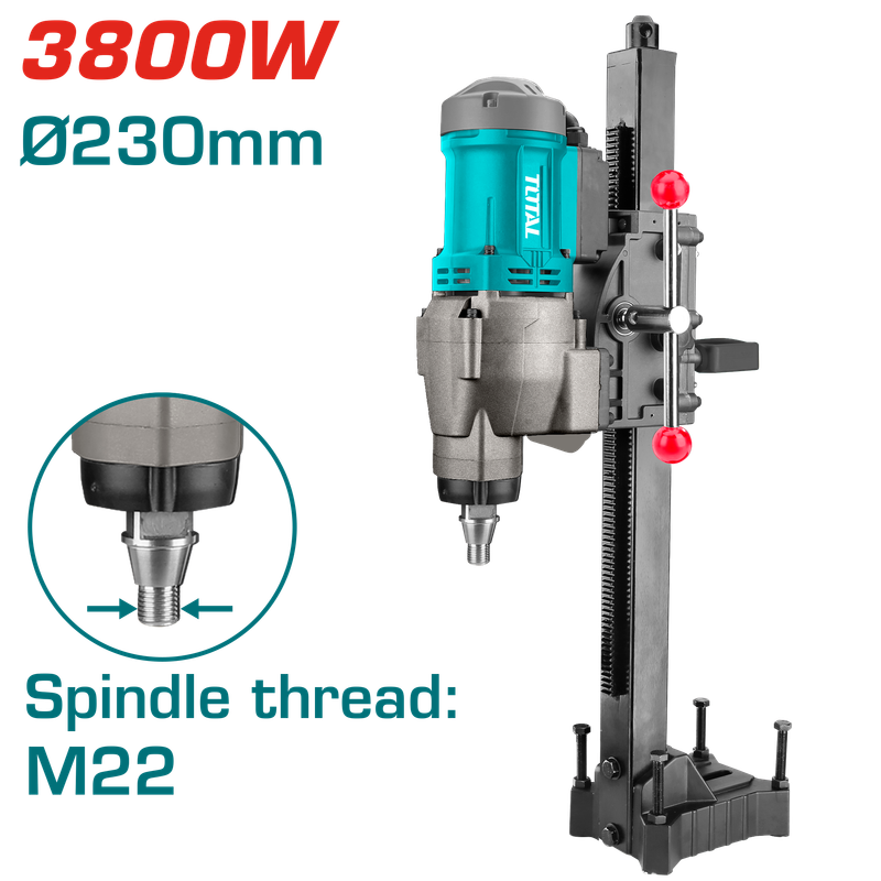TOTAL Diamond Core Drilling Machine 3800W - TDDM38001