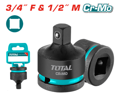 TOTAL Impact Socket Adapter 3/4" (F) × 1/2" (M) Cr-Mo – THIAD3412
