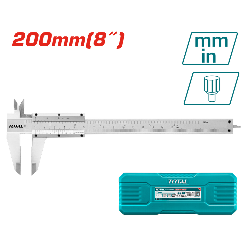 TOTAL Vernier Caliper 0-200mm - TMT312001