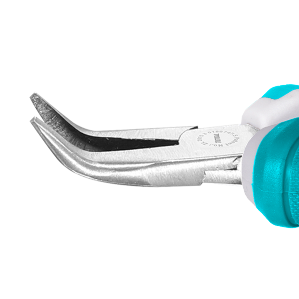 TOTAL Mini Bent Nose Pliers 4.5 Inch - THTMN456