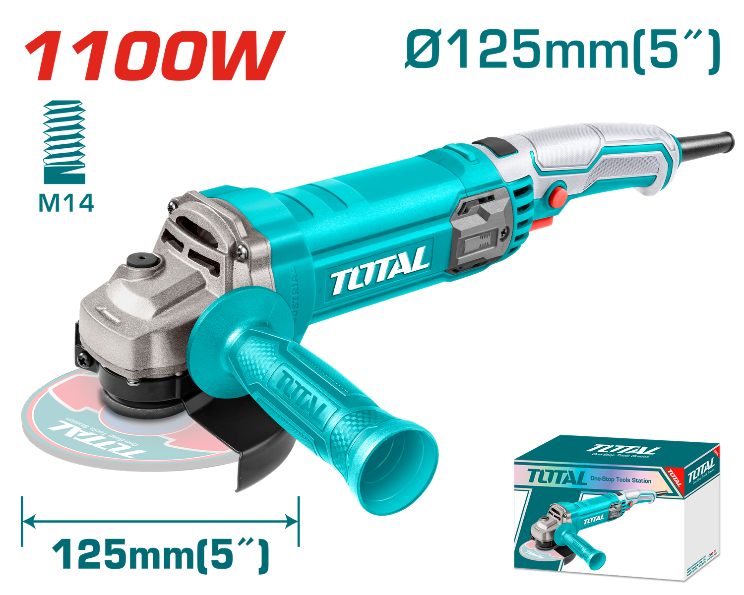 TOTAL Angle Grinder – 1100W | TG11012556