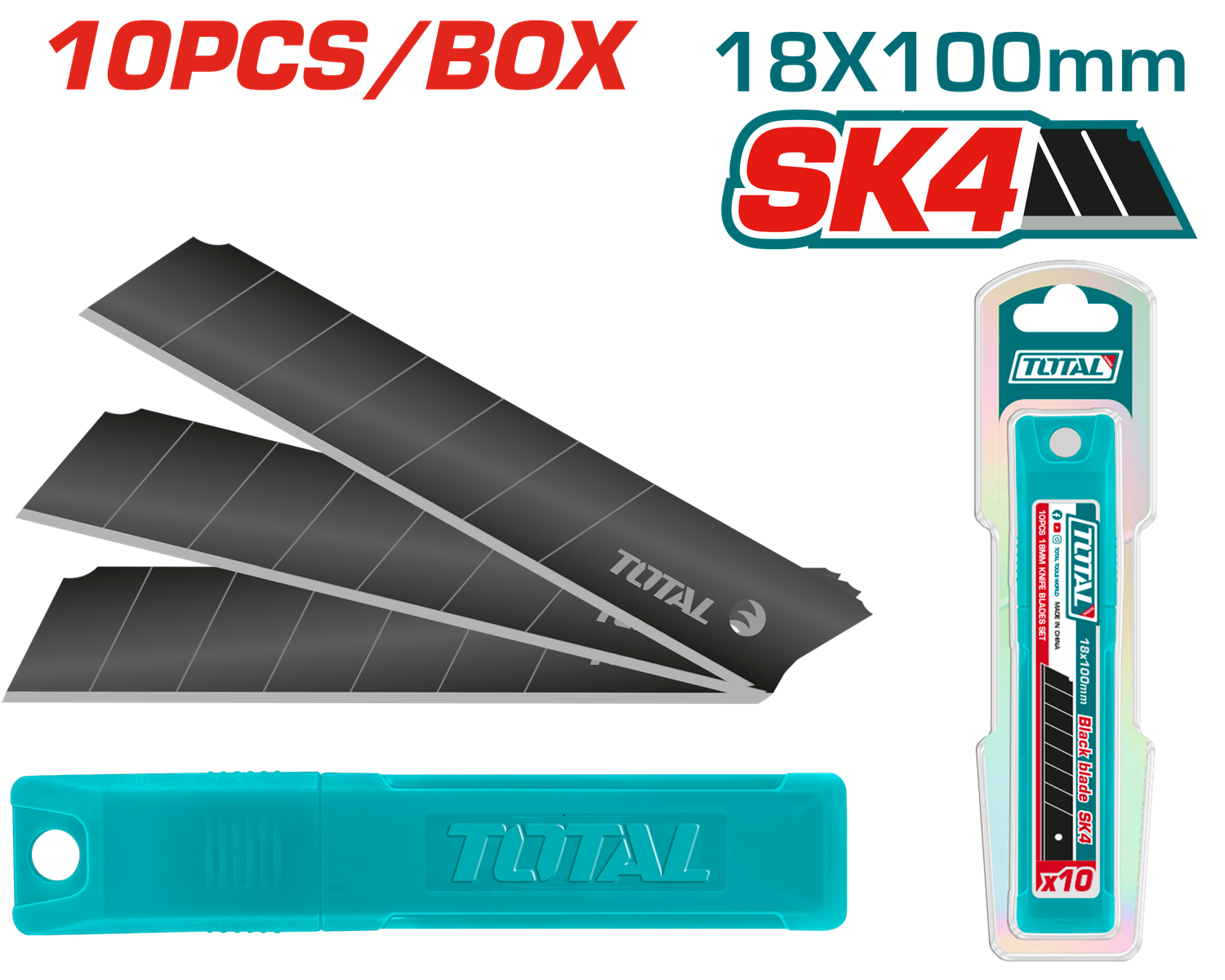 TOTAL 10PCS 18mm Utility Knife Blade Set – THTCB181