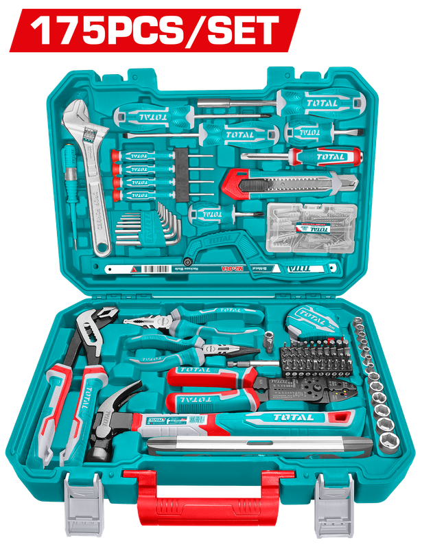 TOTAL 175-Piece Hand Tool Kit with Carry Case-THKTHP61757 TOTAL 175-Piece Hand Tool Kit with Carry Case-THKTHP61757