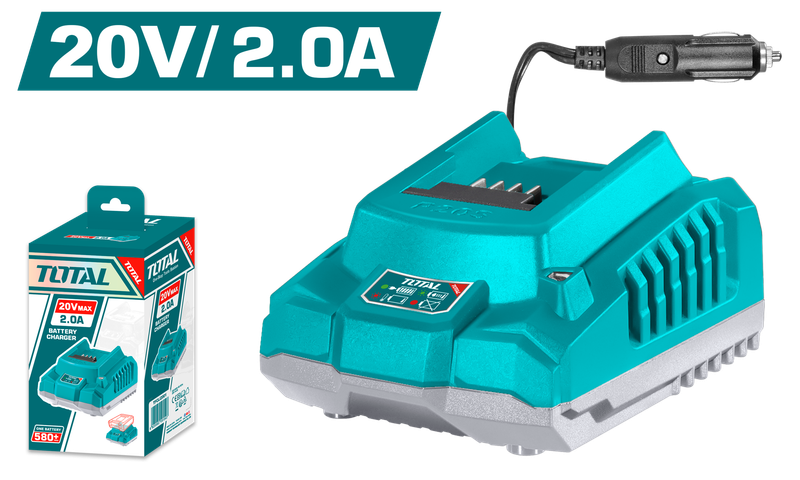 TOTAL 20V 2A Battery Charger TFCLI2012