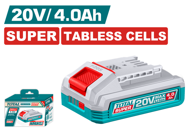 TOTAL 20V 4.0Ah Lithium-Ion Battery Pack TFBLI2123