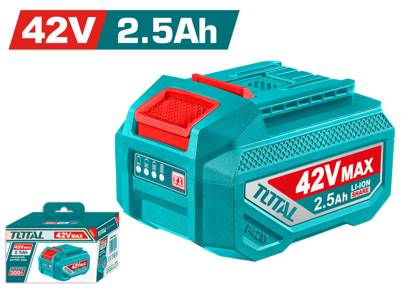 TOTAL 42V 2.5Ah Lithium-Ion Battery Pack TFBLI42251
