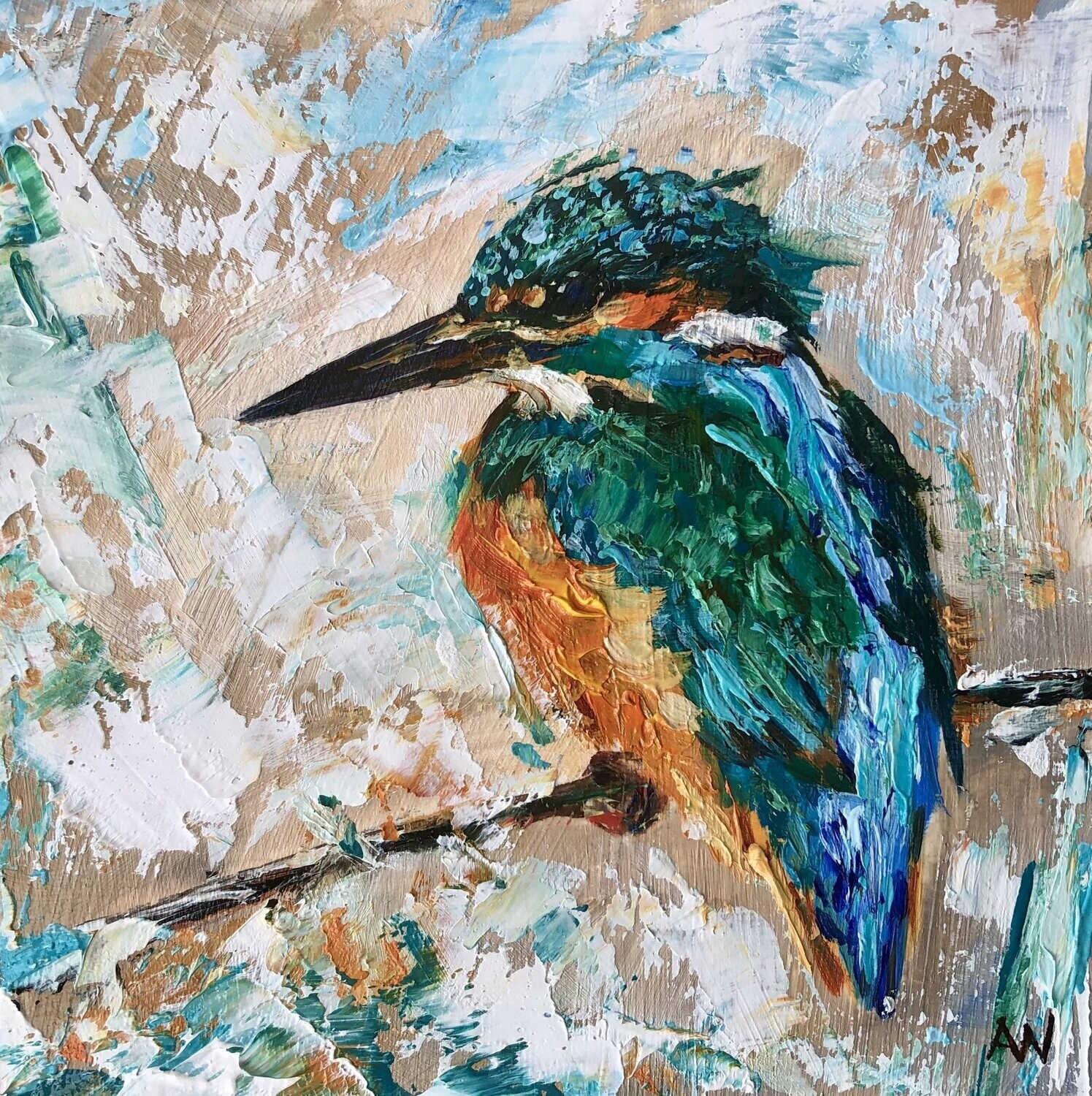 WINTER KINGFISHER | Original Artwork