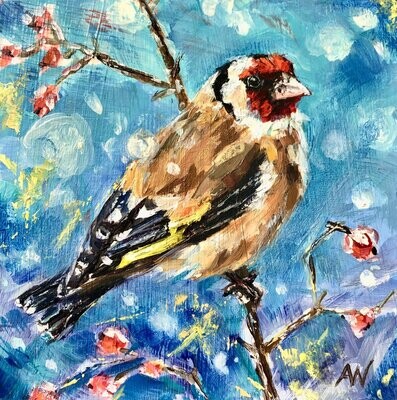 WINTER GOLDFINCH | Christmas Card