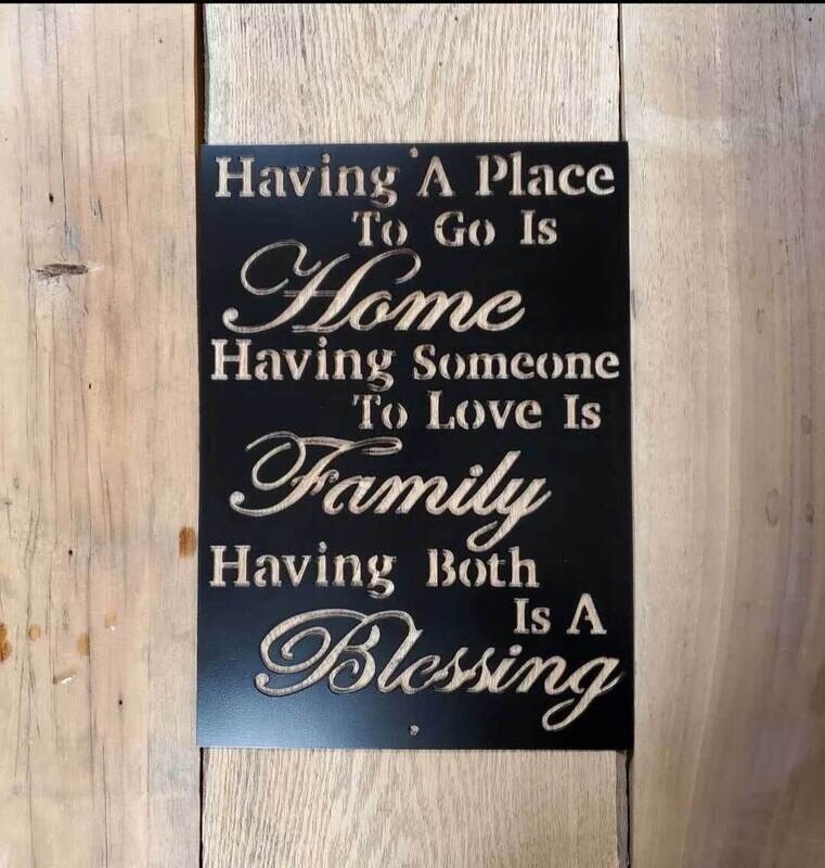 Home Family Blessing sign