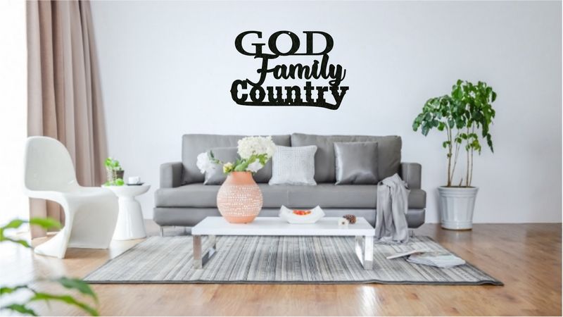 God Family Country Sign