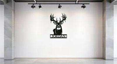 Whitetail Buck Name Sign