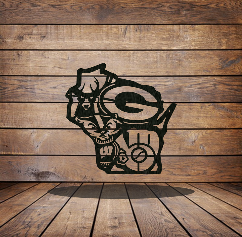 Wisconsin Sports - Metal Wall Art Wisconsin Sports - Metal Wall Art