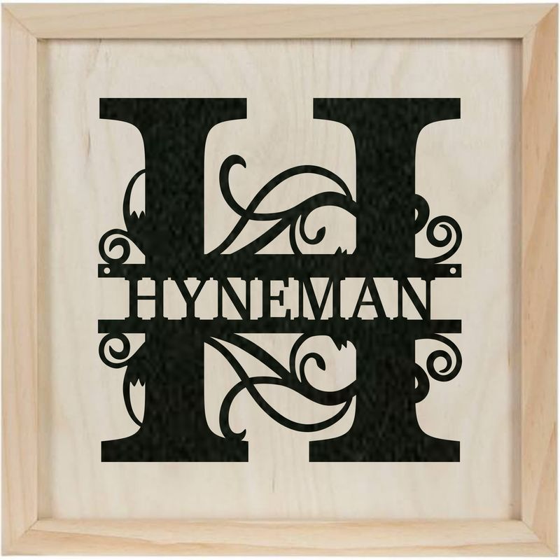 Split Letter Monogram