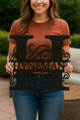 Split Letter Monogram