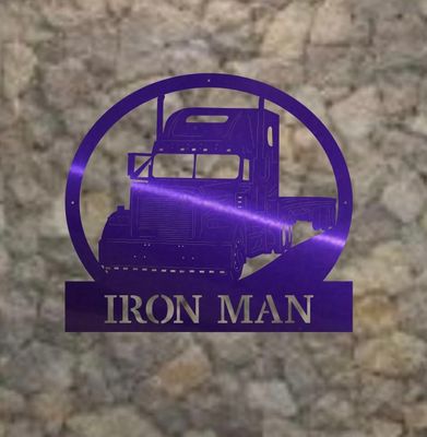 Flat Bed Semi Monogram