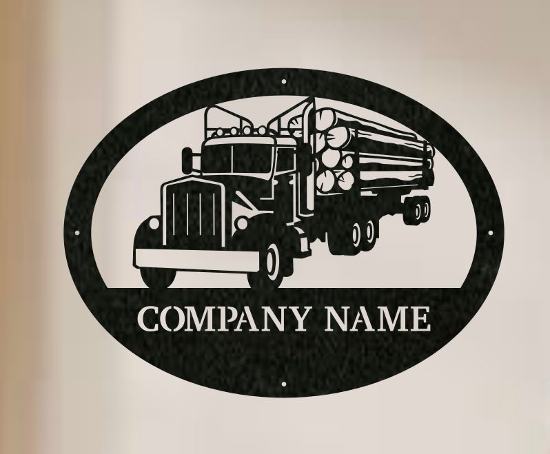 Log Truck Monogram