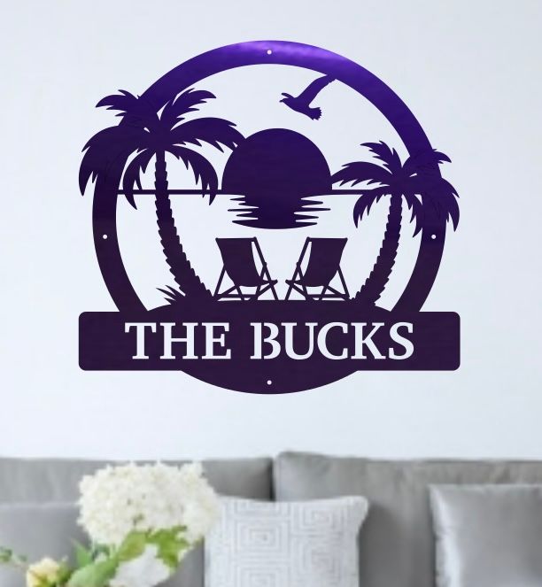 Sunset Beach Monogram