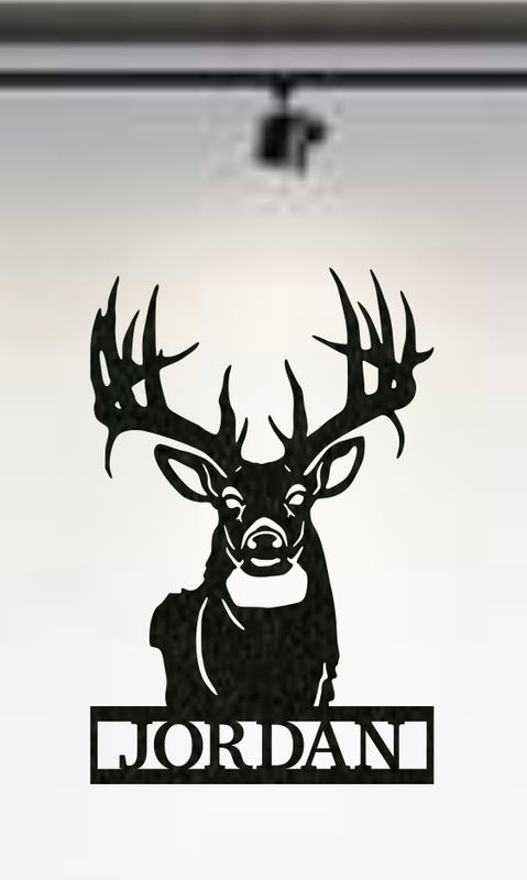 Whitetail Buck Name Sign