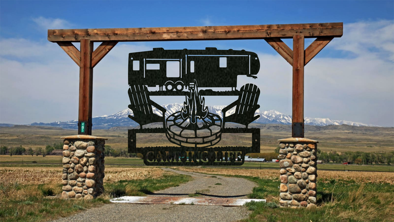 Fifth Wheel Camper Metal Sign