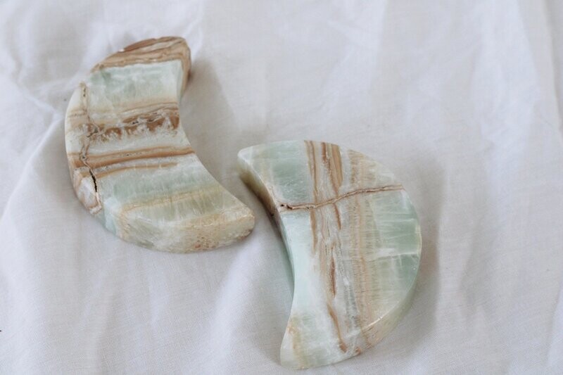 Caribische blauwe Calciet maan
