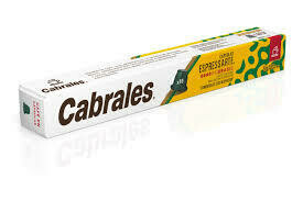 CAPSULAS  ESPRESSARTE BRASIL ESTUCHE X 10 UNIDADES CABRALES