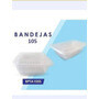 BANDEJAS PLASTICAS TRANSPARENTES 105 X 600 UNIDADES