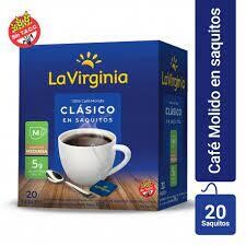 Cafe La Virginia ensobrados en 20 saquitos de 7 grs.