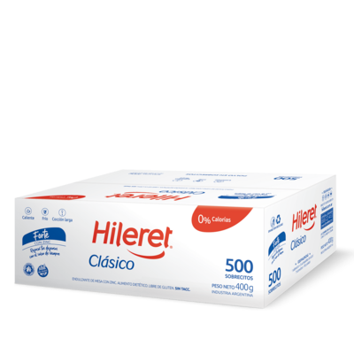 EDULCORANTE HILERET 1 A 10 X 500 SOBRES - 0 % CALORIAS.