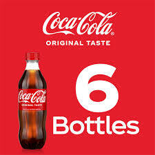 COCA COLA COMUN SABOR ORIGINAL X 500 ML  (PACK DE 6 BOTELLAS )