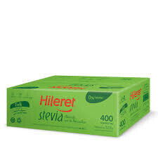 EDULCORANTE HILERET STEVIA 400 SOBRES X 0,08 GRS - 0 % CALORIAS.