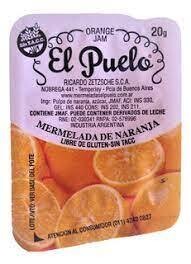 MERMELADA EL PUELO DE NARANJA  DE 120 UN X 25 GRS