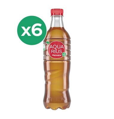 AGUA AQUARIUS MANZANA X 500 ml (pack de 6 unidades)