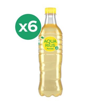 AGUA AQUARIUS POMELO X 500 ml (pack de 6 unidades)