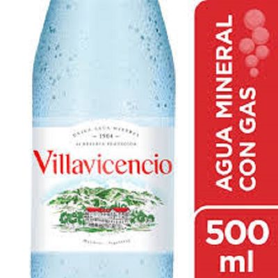 AGUA VILLAVICENCIO CON GAS X 500 ml (pack de 12 unidades)