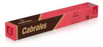 CAPSULAS  ESPRESSARTE PERU ESTUCHE X 10 UNIDADES CABRALES
