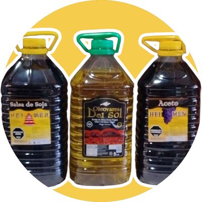 ACEITES, VINAGRES y SALSAS EN BIDONES, CALDOS Y ADEREZOS