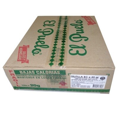 MERMELADA EL PUELO FRUTILLA BC 120 UNIDADES X 20 GRS.