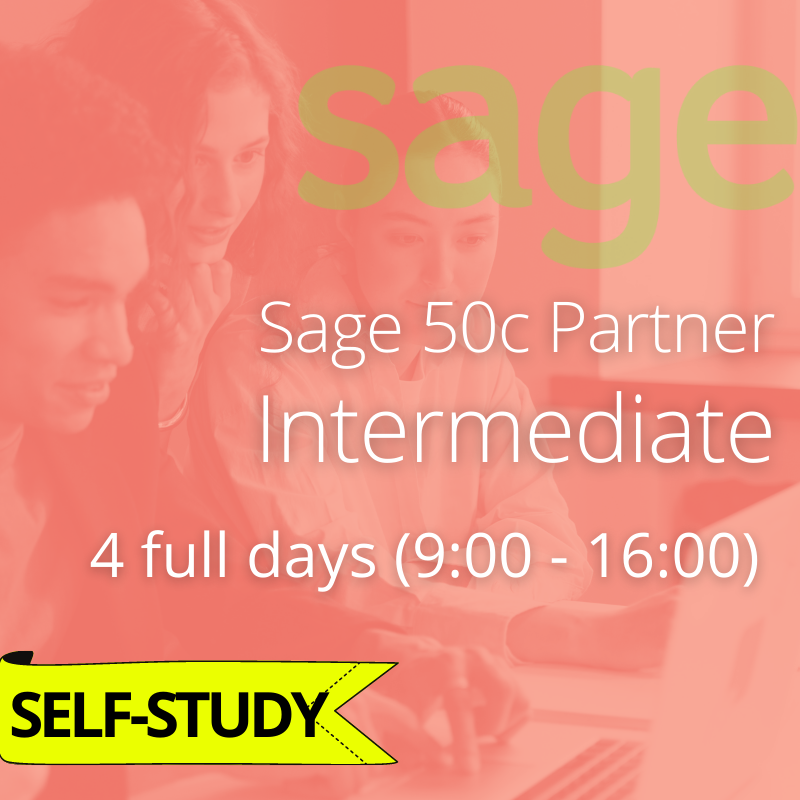 Sage 50c Pastel Partner Intermediate, Self-Study