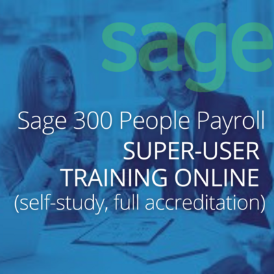 Sage 300 People Payroll Super-User Training Online (self-study, full accreditation)